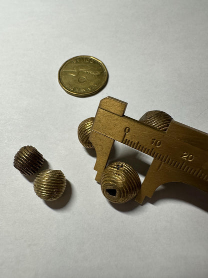 Handmade African Brass Round Beads: Ashanti Tribal Jewelry