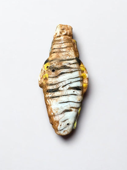 Authentic Ancient Phoenician Glass Face Bead | Rare Archaeological Amulet(P1037)