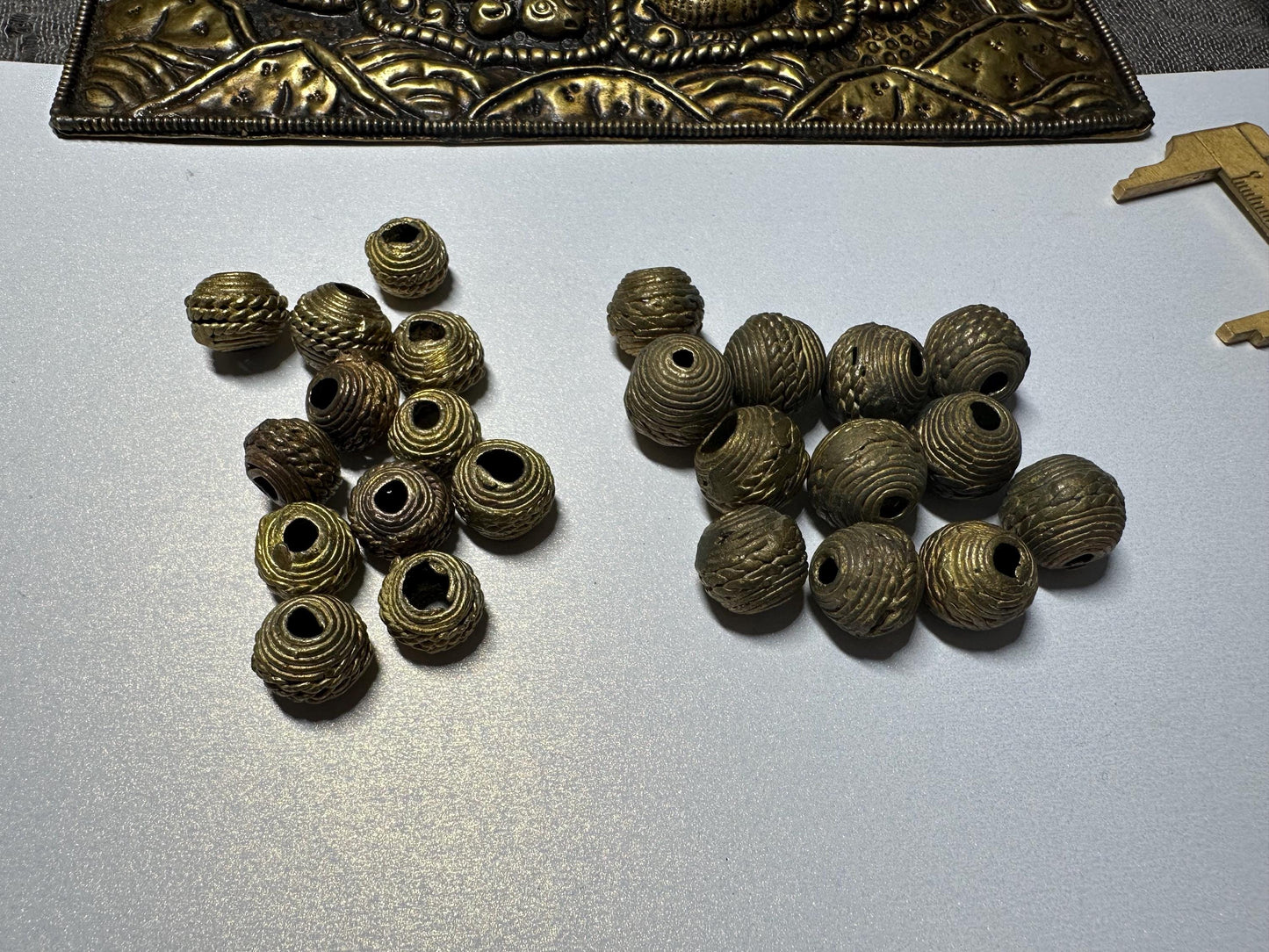 Handmade African Brass Beads: Lost Wax Tribal Jewelry Making