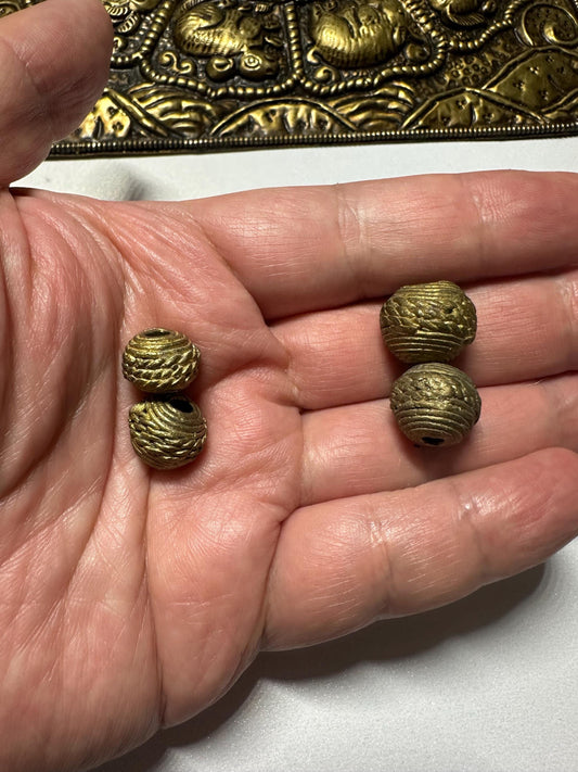 Handmade African Brass Beads: Lost Wax Tribal Jewelry Making