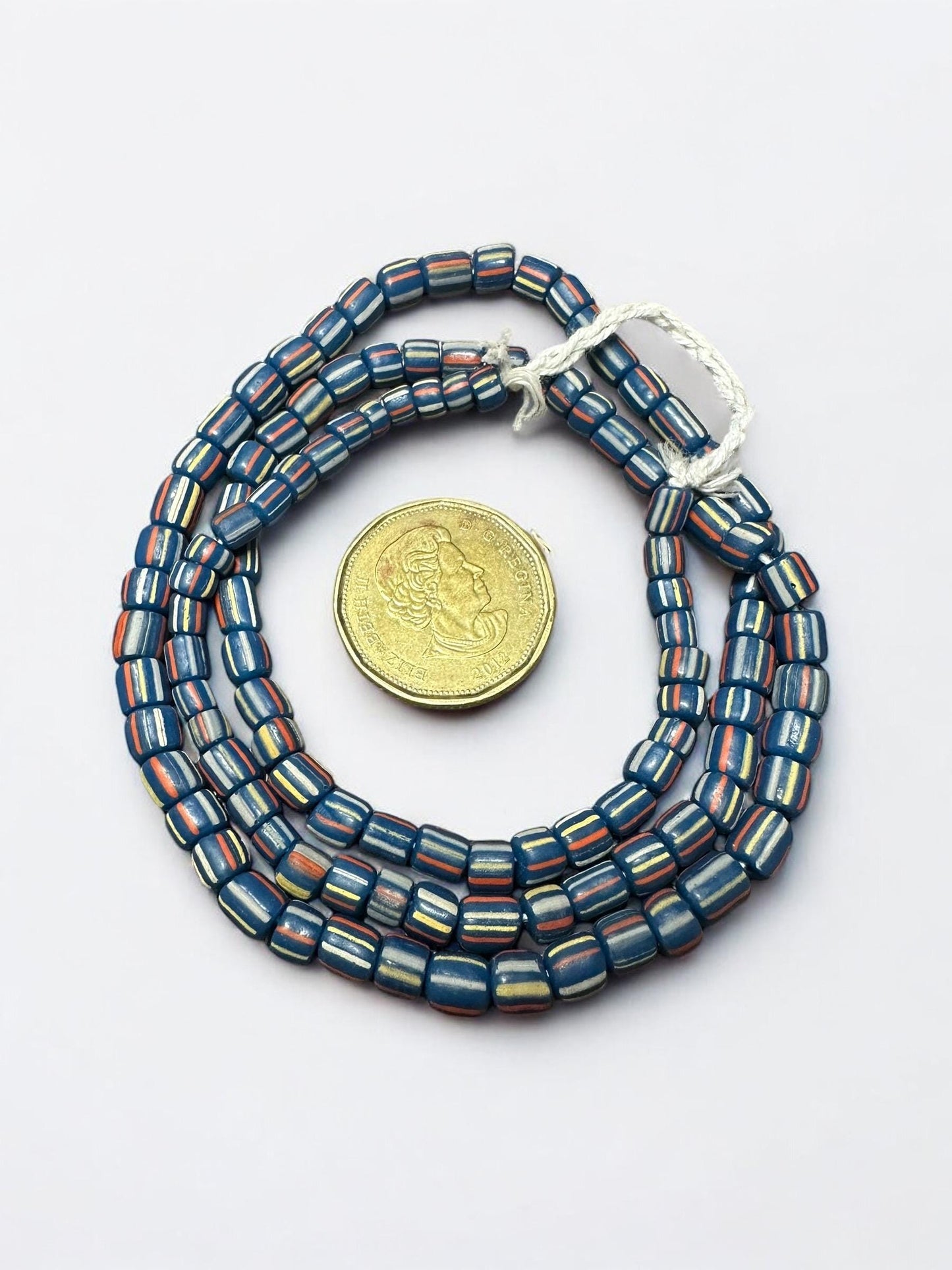 Java Glass Spacer Beads: Indonesian Striped Beads for Jewelry Making