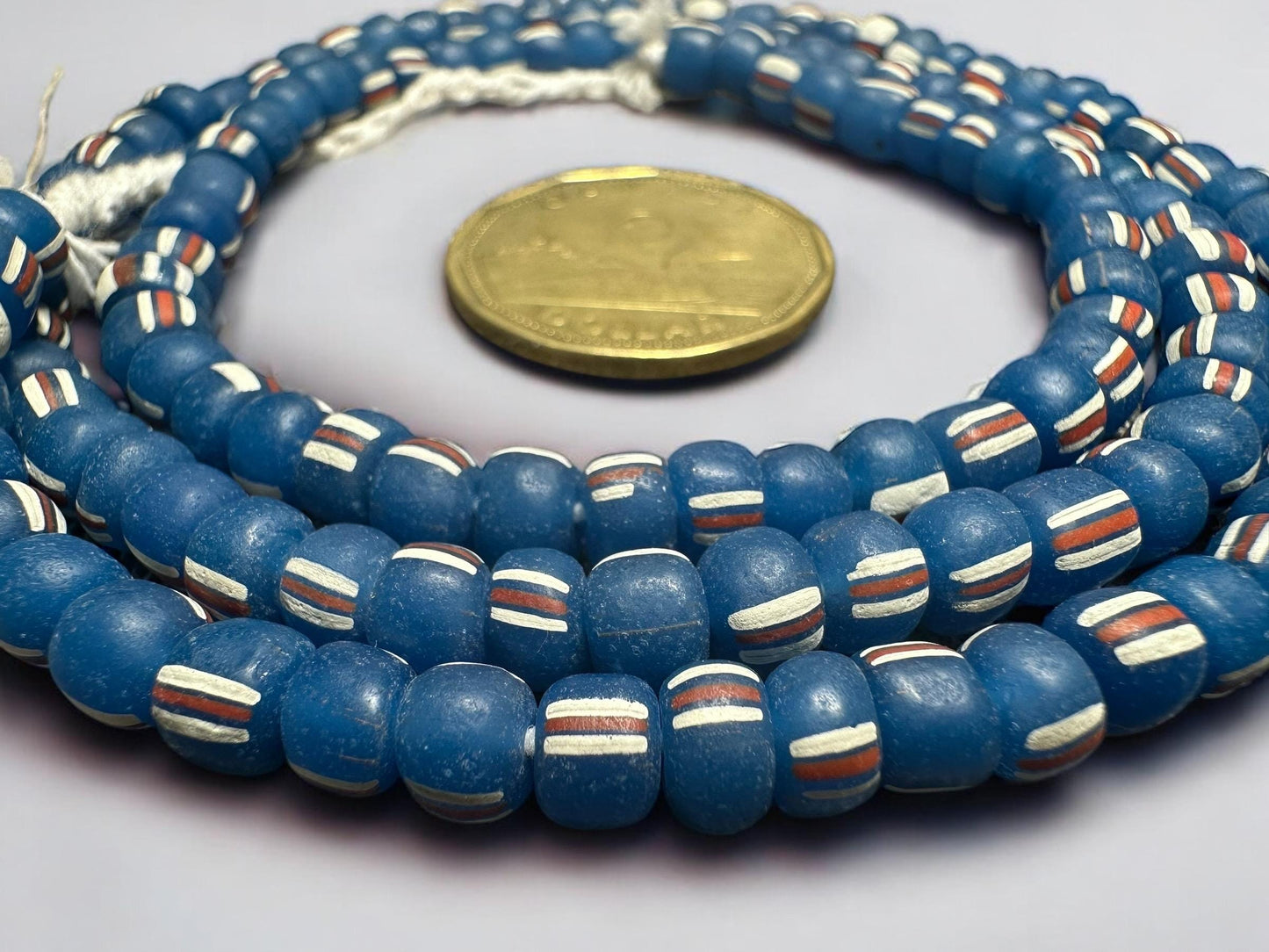 Colorful Java Glass Beads  Small Indonesia Spacer Beads for Jewelry