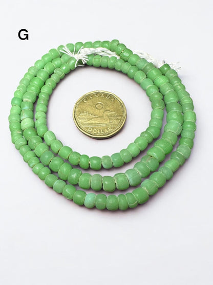 Indonesian Java Glass Beads: Handmade Rustic Spacer Beads