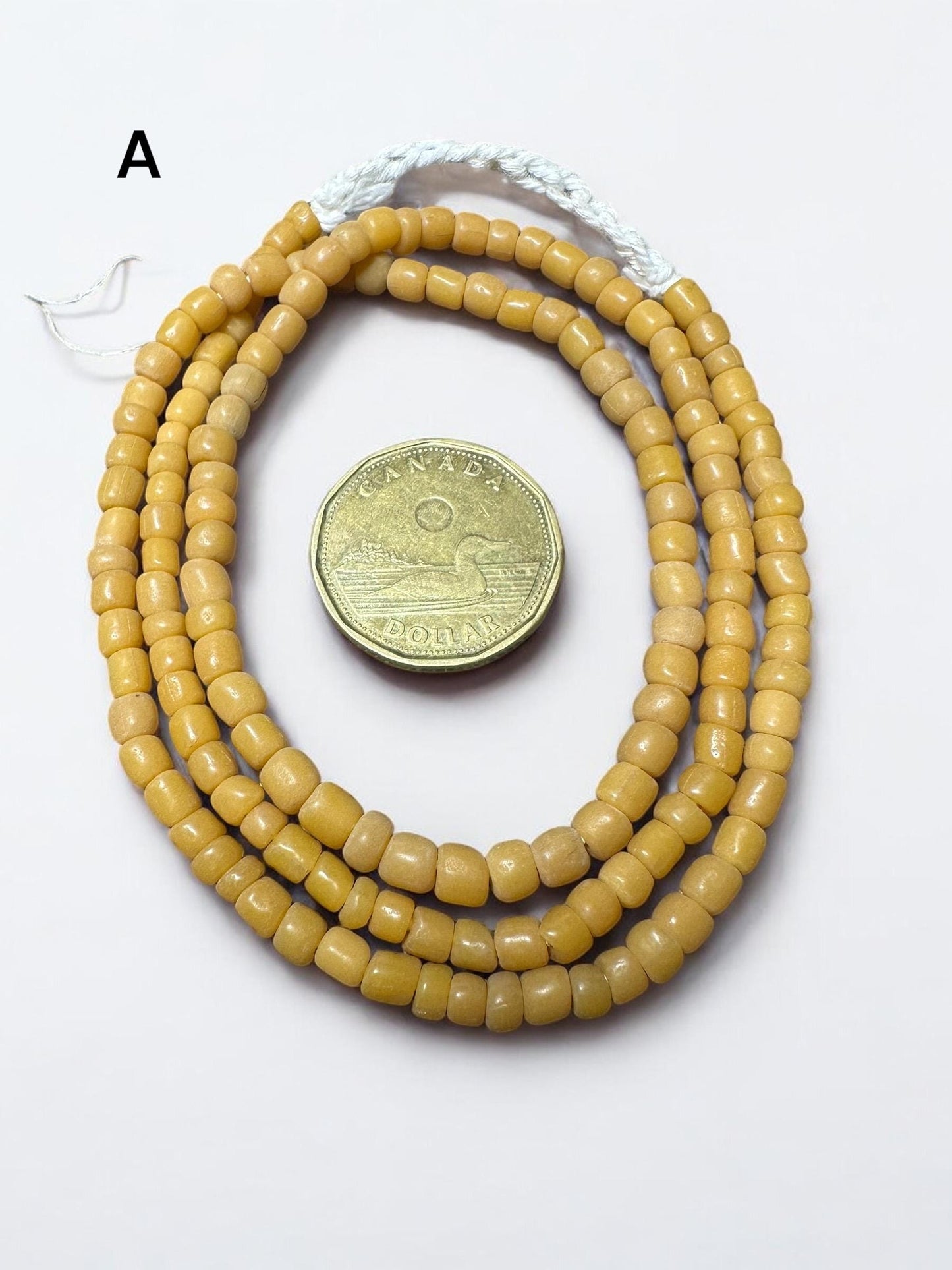 Indonesian Java Glass Beads: Handmade Rustic Spacer Beads