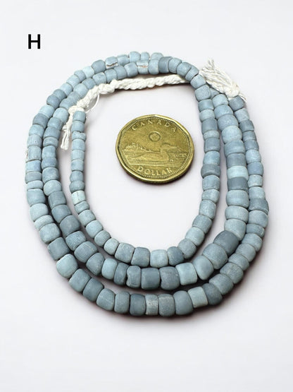 Indonesian Java Glass Beads: Handmade Rustic Spacer Beads