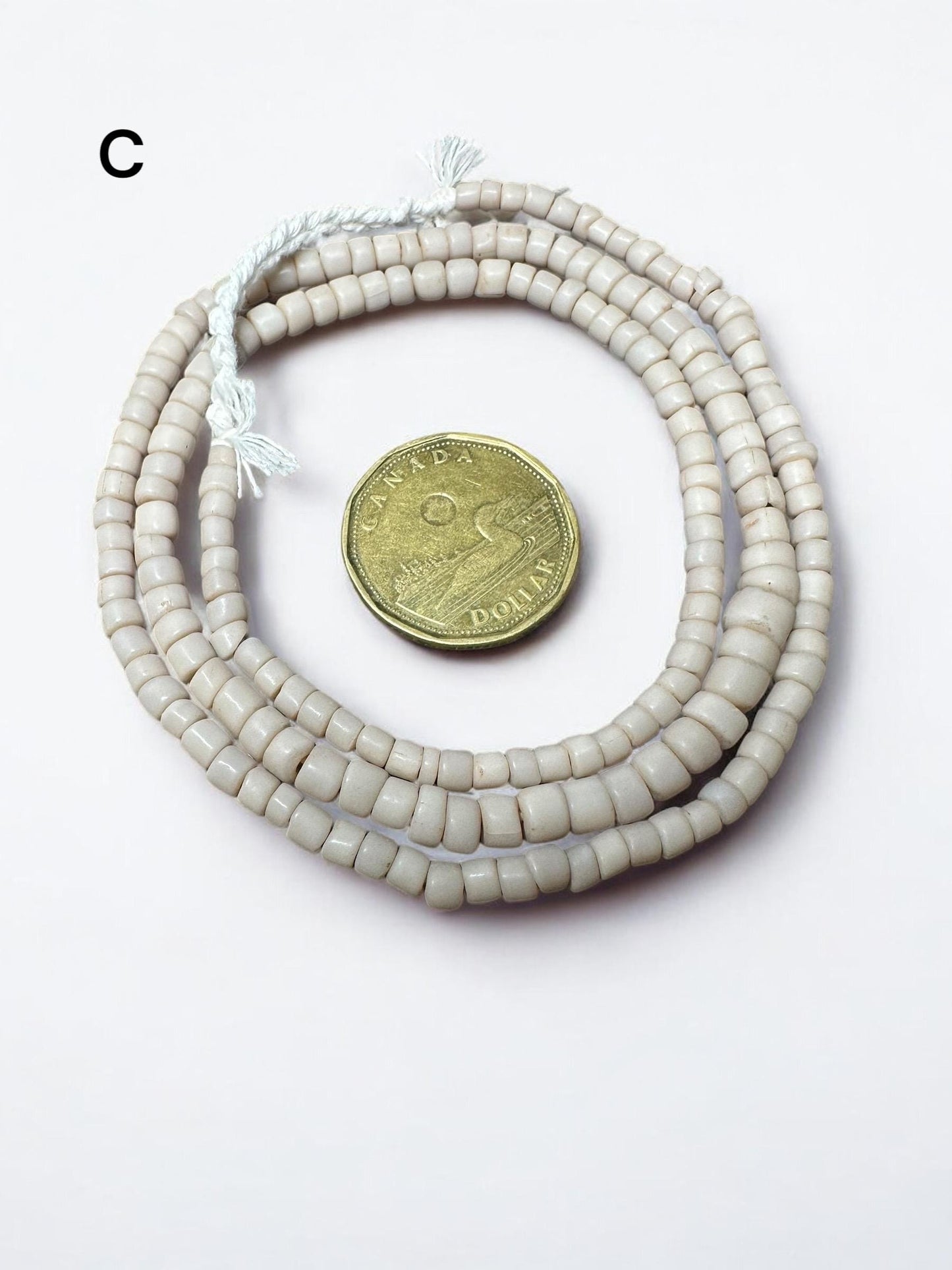 Indonesian Java Glass Beads: Handmade Rustic Spacer Beads