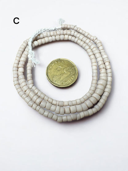 Indonesian Java Glass Beads: Handmade Rustic Spacer Beads