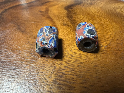 Antique Venetian Millefiori African Trade Beads  Rare Handmade Glass Beads for Jewelry Making