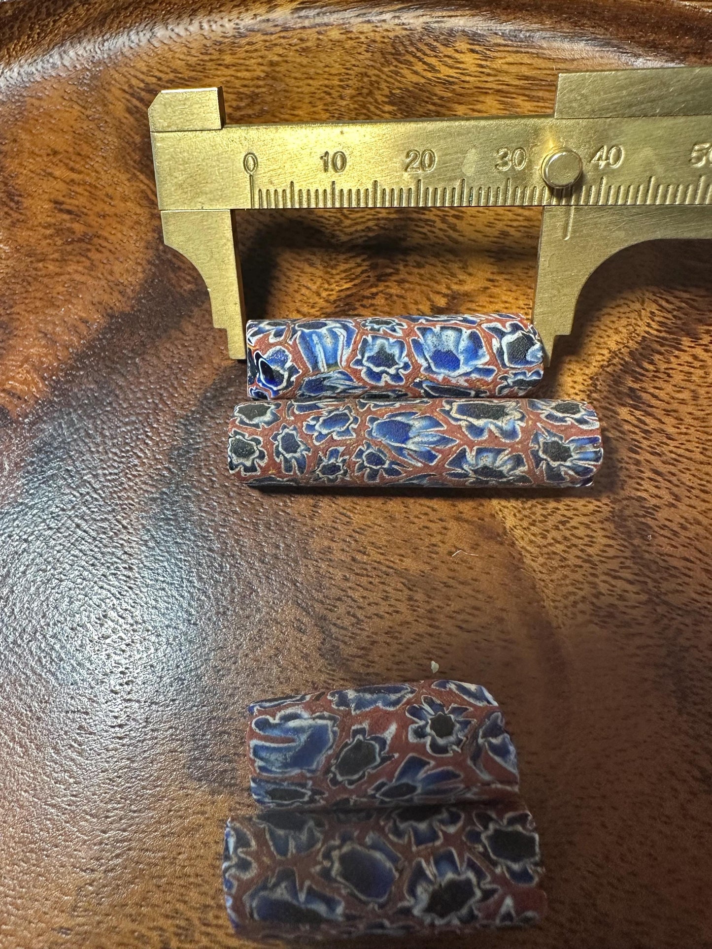 Antique Venetian Millefiori African Trade Beads  Rare Handmade Glass Beads for Jewelry Making