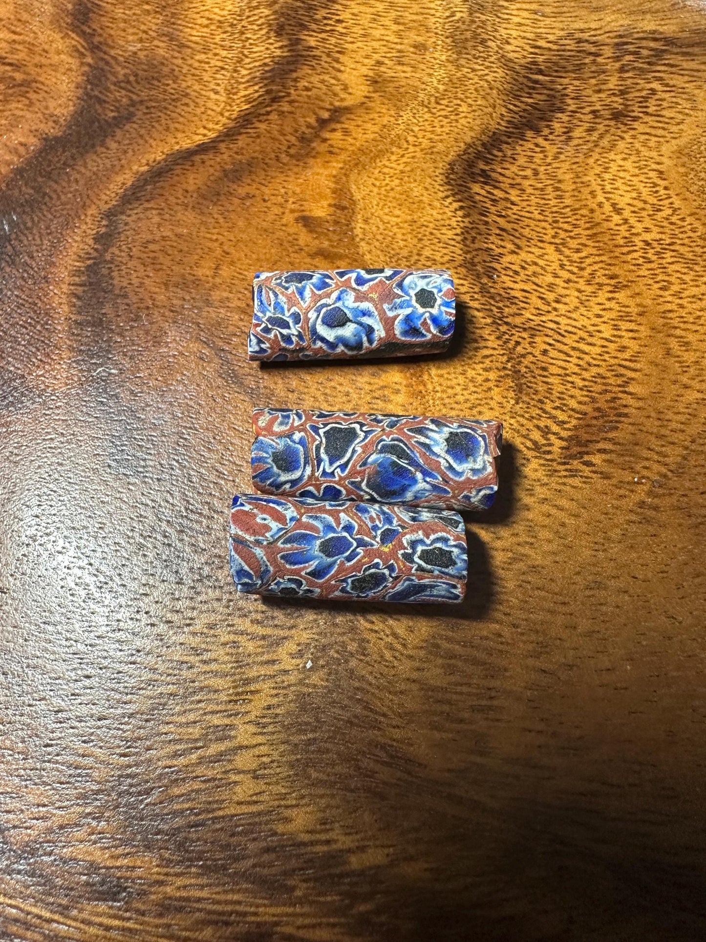 Antique Venetian Millefiori African Trade Beads  Rare Handmade Glass Beads for Jewelry Making