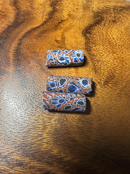 Antique Venetian Millefiori African Trade Beads  Rare Handmade Glass Beads for Jewelry Making