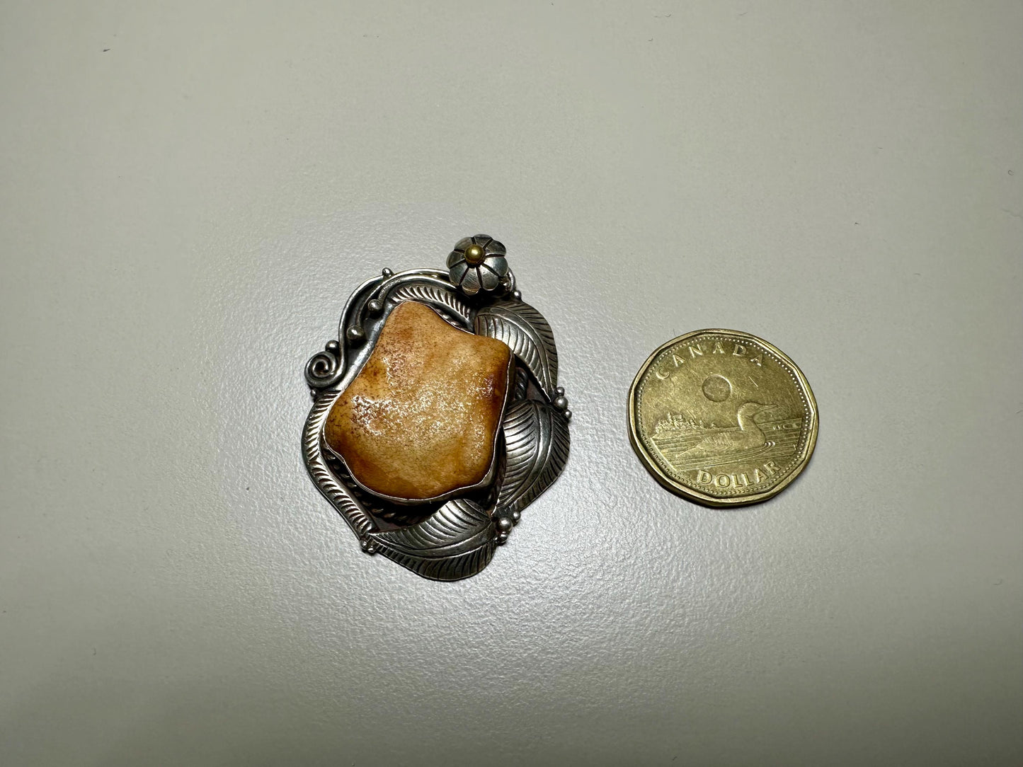 Vintage Raw Amber Pendant: Tibetan Silver Amulet, Nepal Tribal Jewelry