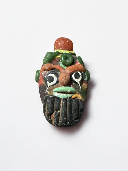 Vintage Phoenician Mosaic Glass Eye Bead - Ancient Style Archaeological Pendant for Necklace Making(P1070)