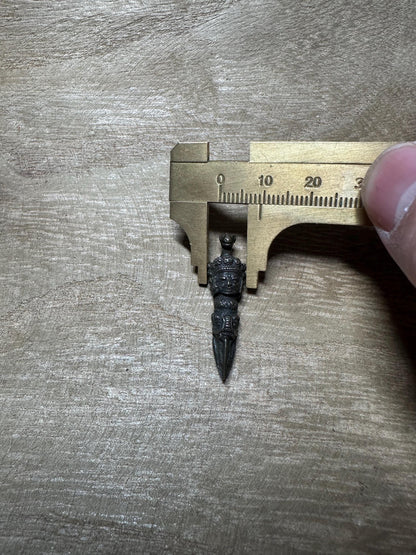 Handcrafted Nepalese Bronze Phurba Dagger  Horse Head Vajrakila Ritual Tool, Tibetan Buddhist Amulet