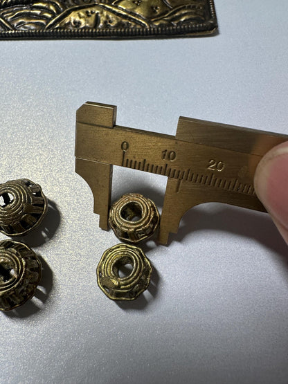 Handmade Brass Cage Beads: African Tribal Jewelry Design