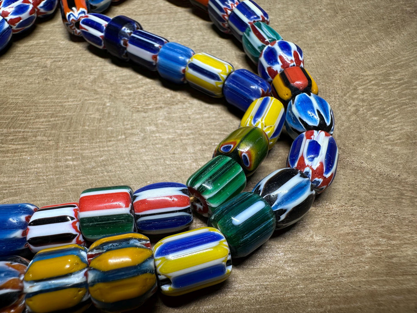 Rainbow Tribal Necklace | Authentic Nepalese Chevron Beads| Artisan Ethnic Jewelry for Festival Wear