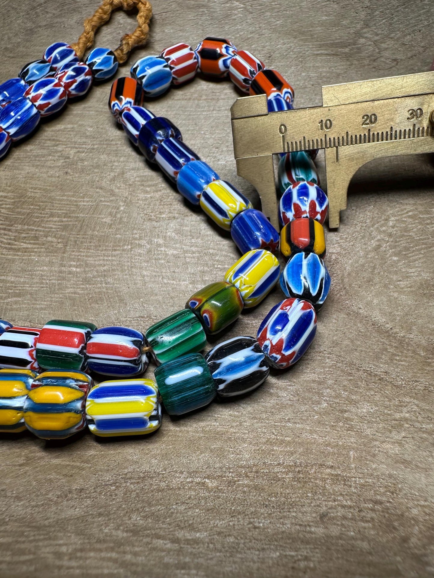 Rainbow Tribal Necklace | Authentic Nepalese Chevron Beads| Artisan Ethnic Jewelry for Festival Wear