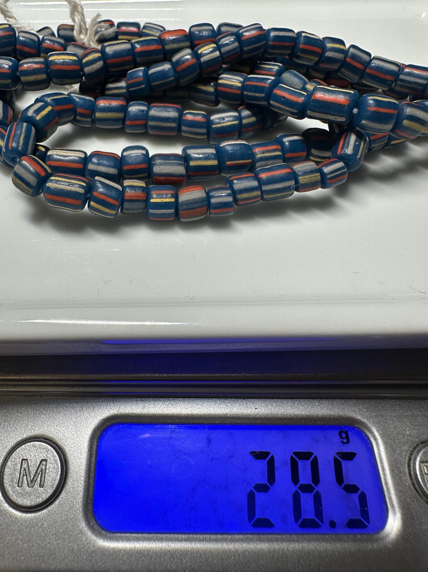 Java Glass Spacer Beads: Indonesian Striped Beads for Jewelry Making