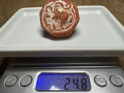 Greek-Style Medusa Terracotta Amulet | Octagonal Face Plaque | Ancient Mythology-Inspired Ceramic Talisman | Rustic Clay Medallion