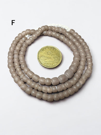 Indonesian Java Glass Beads: Handmade Rustic Spacer Beads