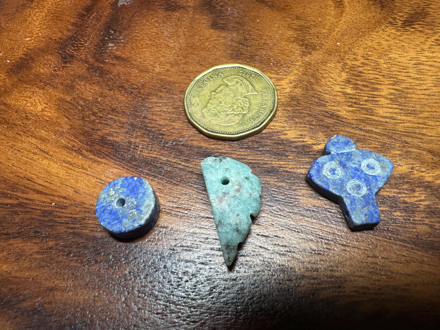 Hand Carved Gemstone Pendants  15 Tribal Amulets in Lapis, Jade, Agate  Artisan Supply Lot