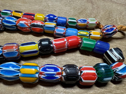 Vibrant Boho-Chic Necklace | Handknotted Nepalese Chevron Bead Masterpiece | Festival Ready Ethnic Statement Jewelry