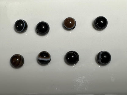 Afghan Style Intaglio Seal Bead  Natural Banded Agate Hand-Carved Animal Design, Collectible Stone