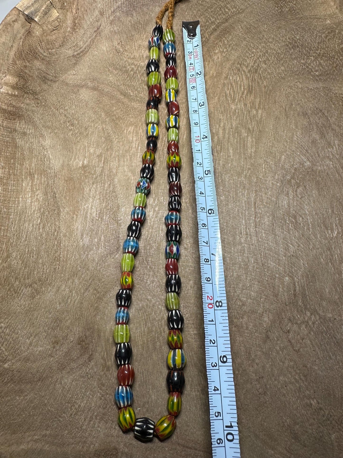Handmade Nepal Chevron Glass Beads: Colorful Tribal Jewelry Supplies
