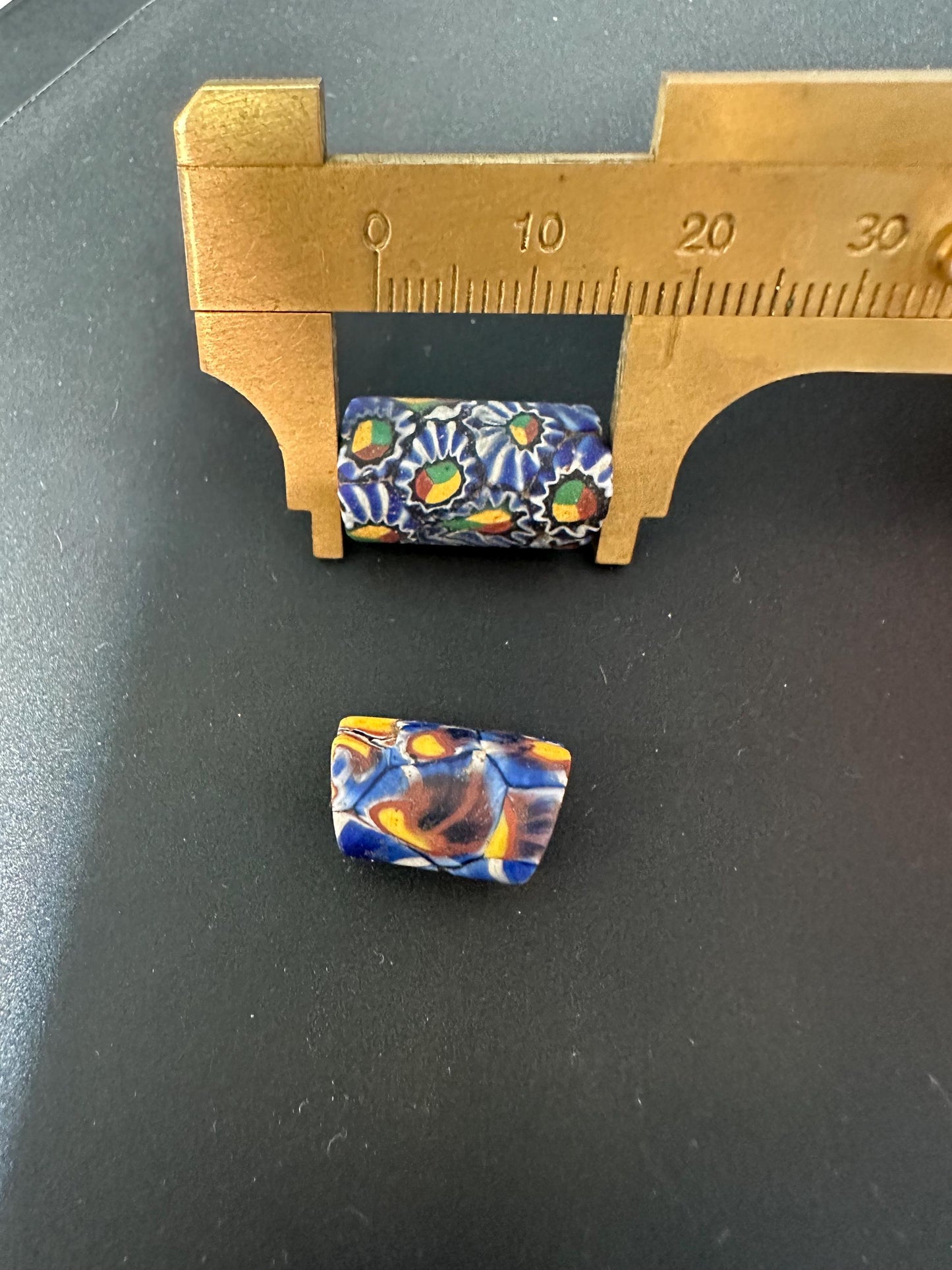 Antique Millefiori Trade Beads: Venetian Cylinder Glass