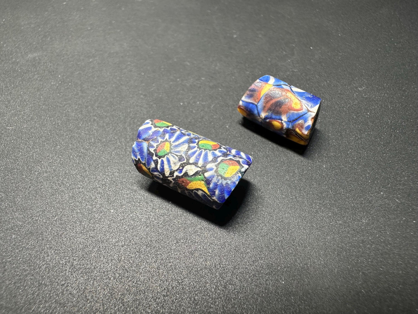 Antique Millefiori Trade Beads: Venetian Cylinder Glass