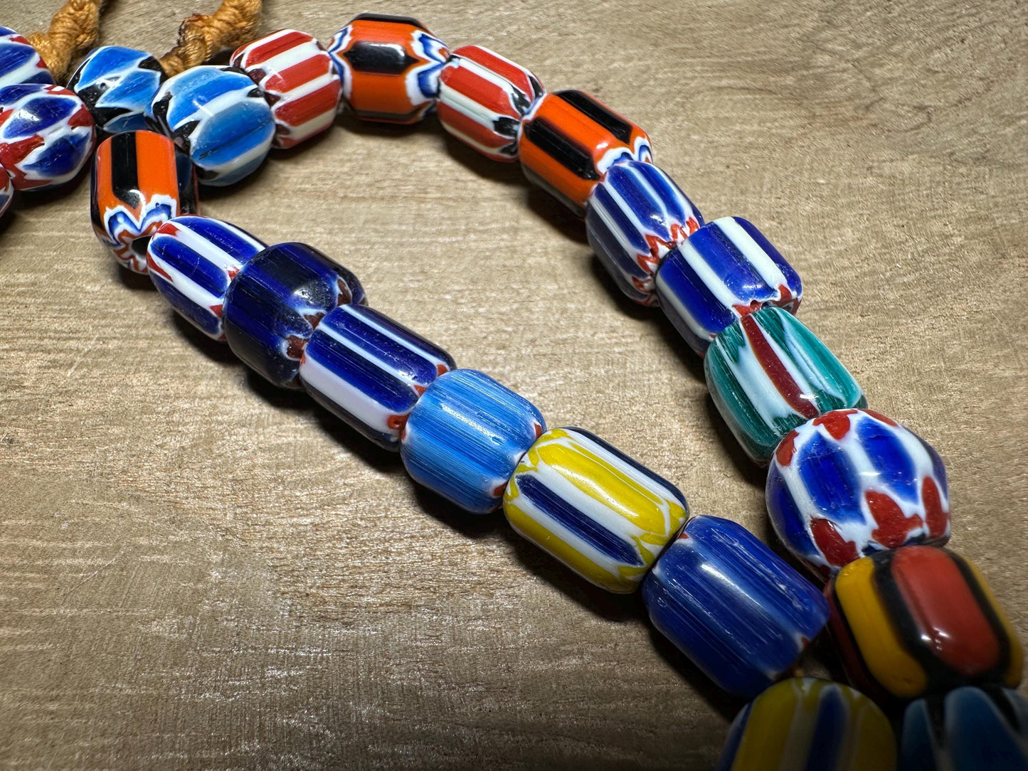 Rainbow Tribal Necklace | Authentic Nepalese Chevron Beads| Artisan Ethnic Jewelry for Festival Wear