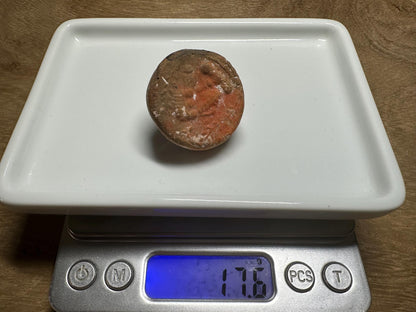 Greek-Style Terracotta Portrait Plaque | Classical Face Medallion | Ancient-Inspired Clay Amulet | Rustic Ceramic Talisman Coin