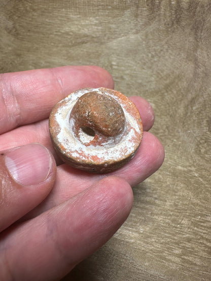 Greek-Style Terracotta Portrait Plaque | Classical Face Medallion | Ancient-Inspired Clay Amulet | Rustic Ceramic Talisman Coin