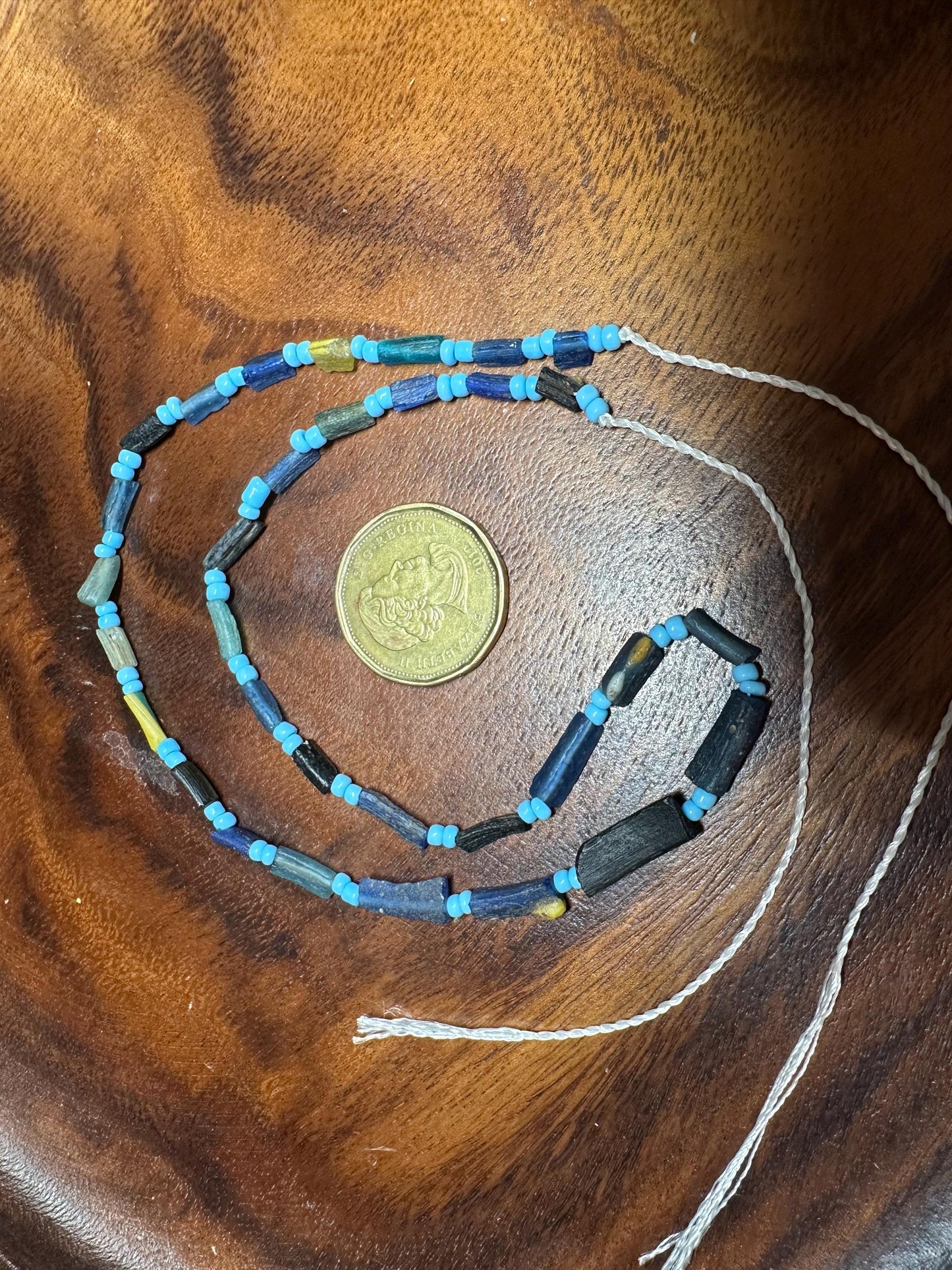 Rare Ancient Roman Glass Beads: Mixed Color Afghani Strand