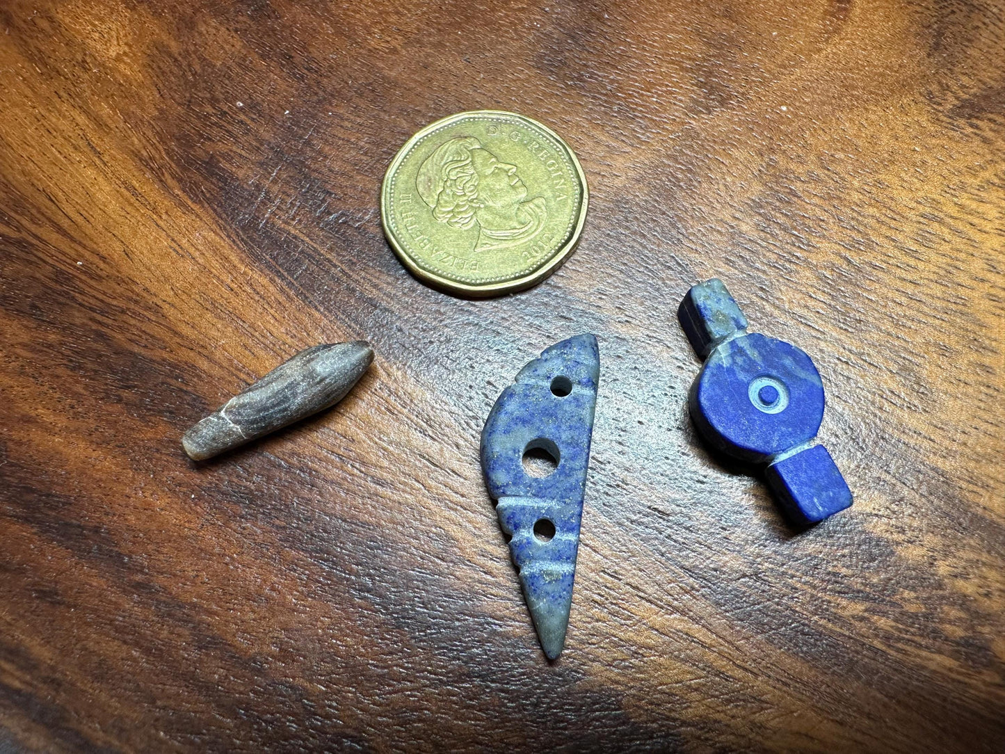 15 Tribal Amulets  Carved Gemstone Lot in Lapis, Jade, and Agate  Unique Craft Beads