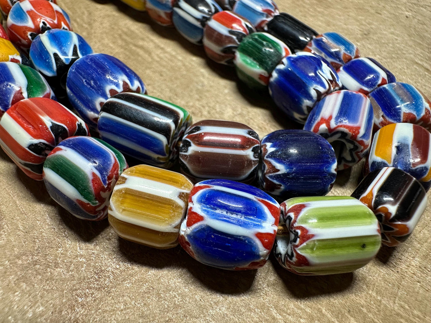 Vibrant Boho-Chic Necklace | Handknotted Nepalese Chevron Bead Masterpiece | Festival Ready Ethnic Statement Jewelry