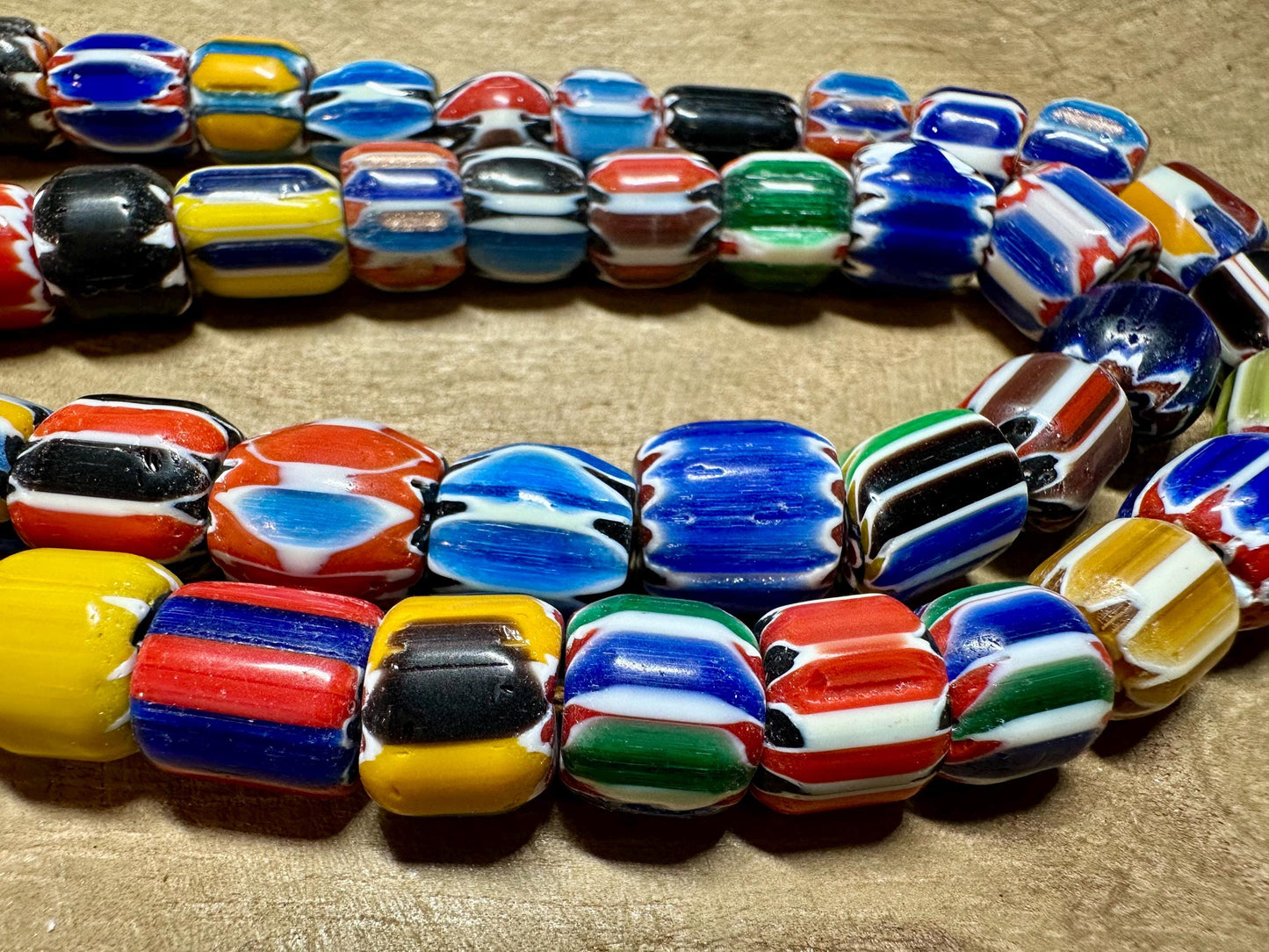 Vibrant Boho-Chic Necklace | Handknotted Nepalese Chevron Bead Masterpiece | Festival Ready Ethnic Statement Jewelry