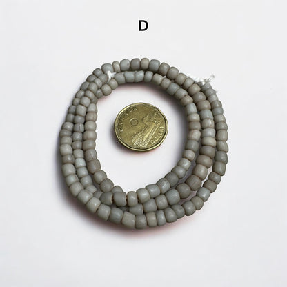 Rustic Java Glass Beads: Muted Pink, Neutral Boho Jewelry Supplies