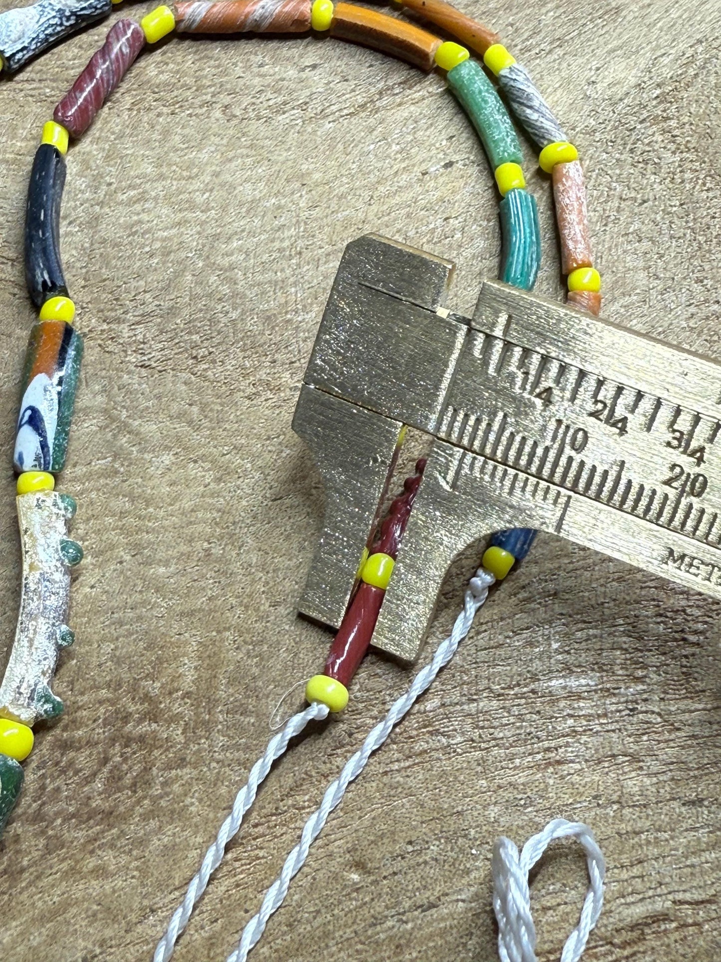 Afghani Ancient Roman Glass Beads Necklace  One of a Kind Ethnic Treasure