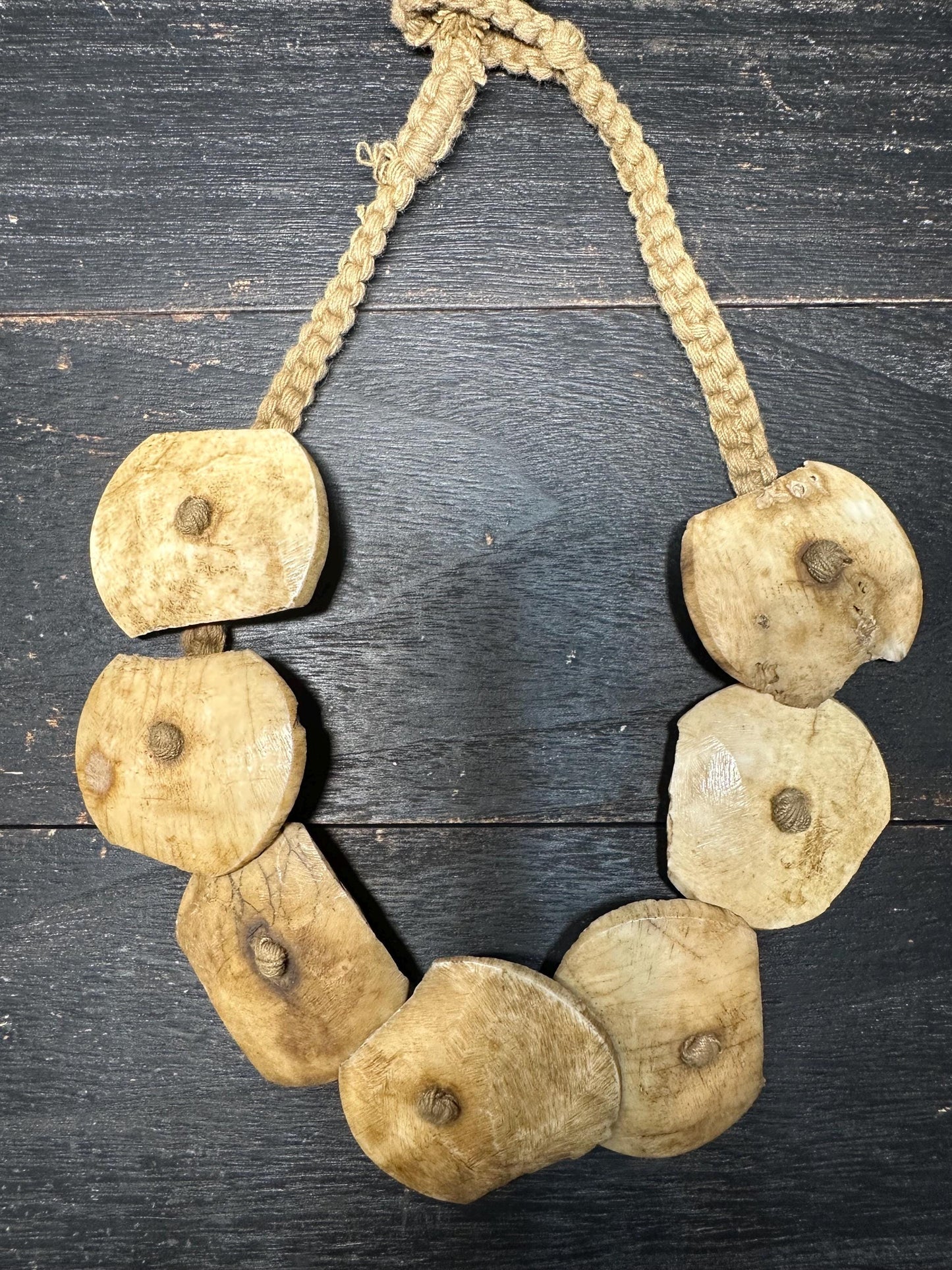 Handmade Nepal Conch Shell Necklace: Tribal Boho Jewelry