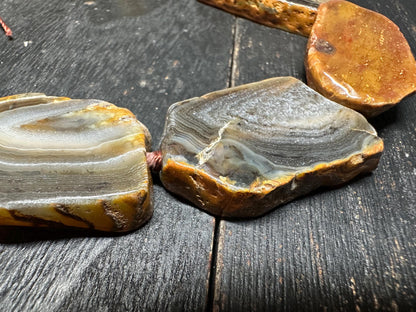 Raw Edge Agate Slice Beads: Freeform Gemstone Jewelry Making