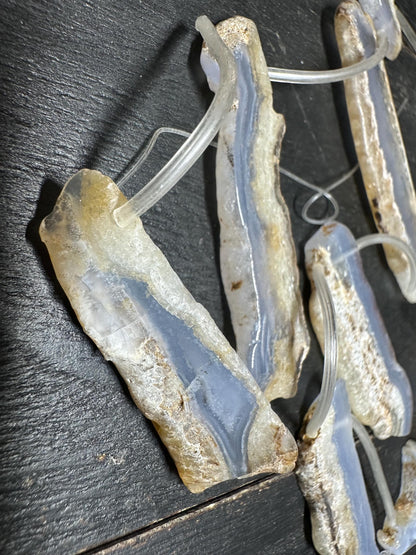 Raw Edge Agate Slice Beads: Freeform Gemstone Jewelry Making