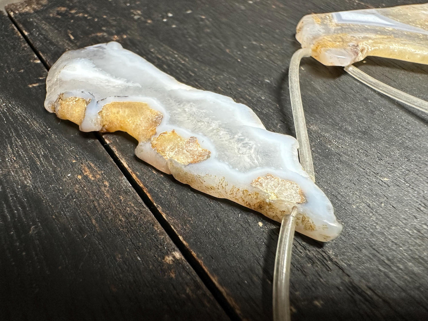 Raw Edge Agate Slice Beads: Freeform Gemstone Jewelry Making