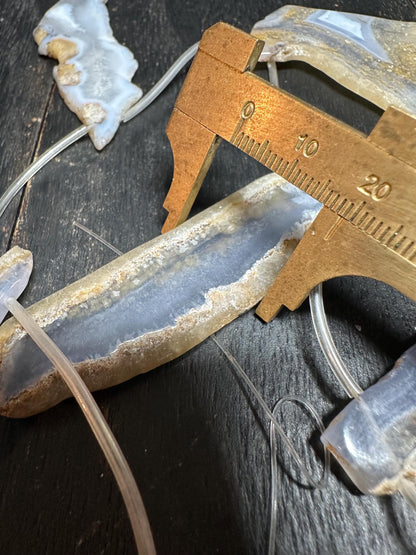 Raw Edge Agate Slice Beads: Freeform Gemstone Jewelry Making