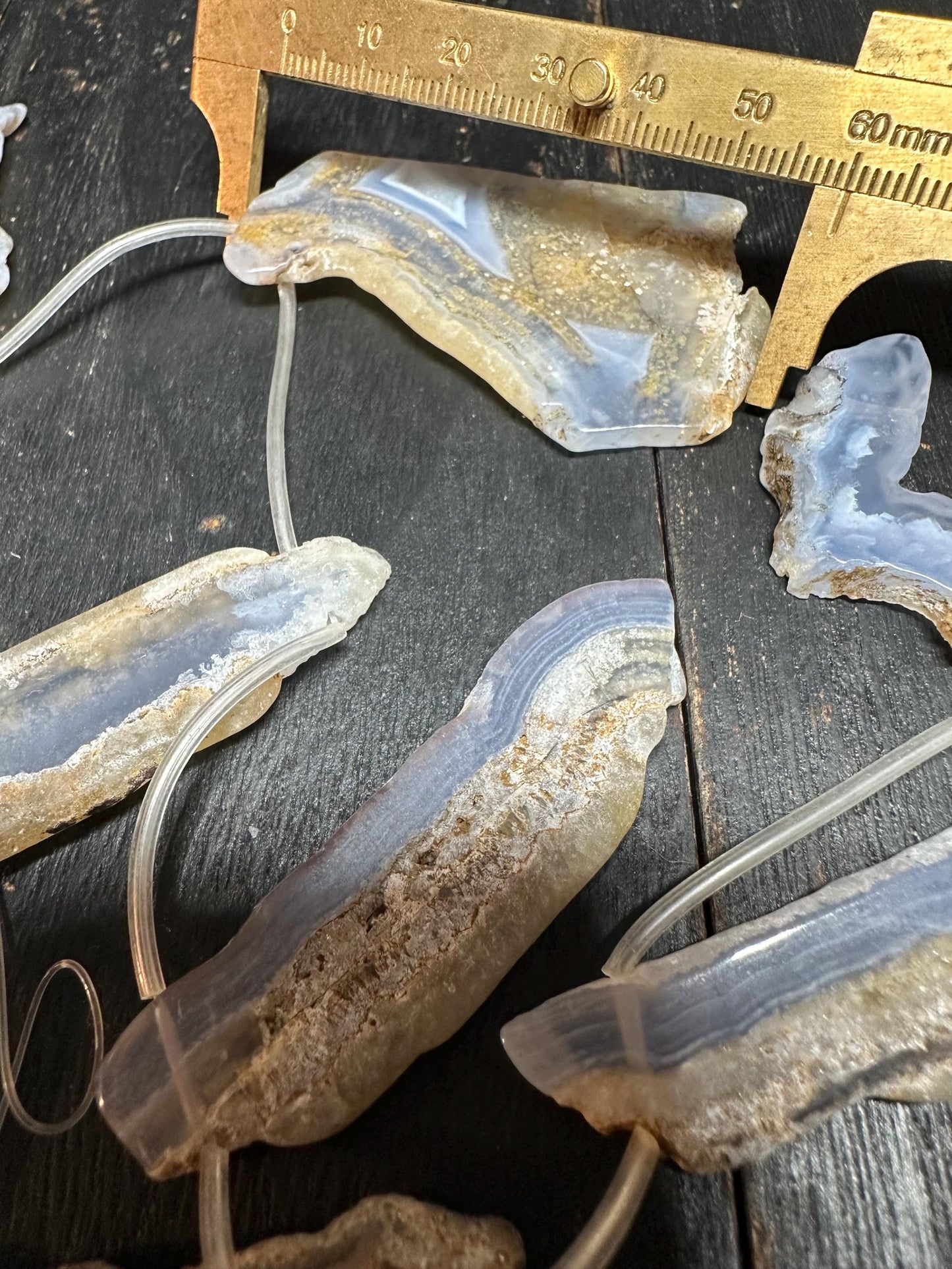 Raw Edge Agate Slice Beads: Freeform Gemstone Jewelry Making