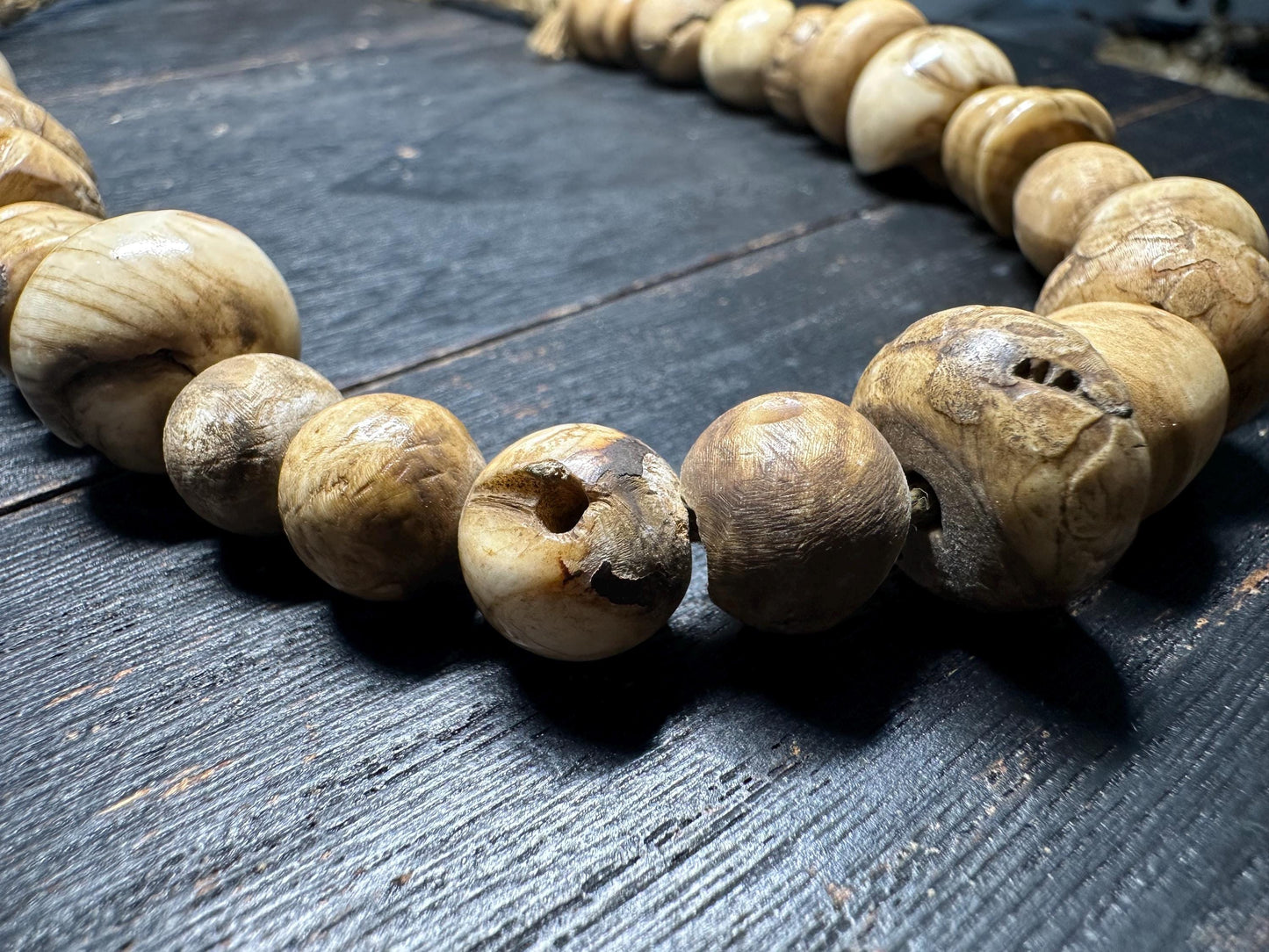 Handmade Nepal Conch Shell Necklace: Tribal Boho Jewelry