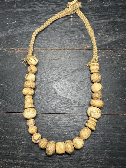 Handmade Nepal Conch Shell Necklace: Tribal Boho Jewelry