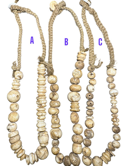 Handmade Nepal Conch Shell Necklace: Tribal Boho Jewelry