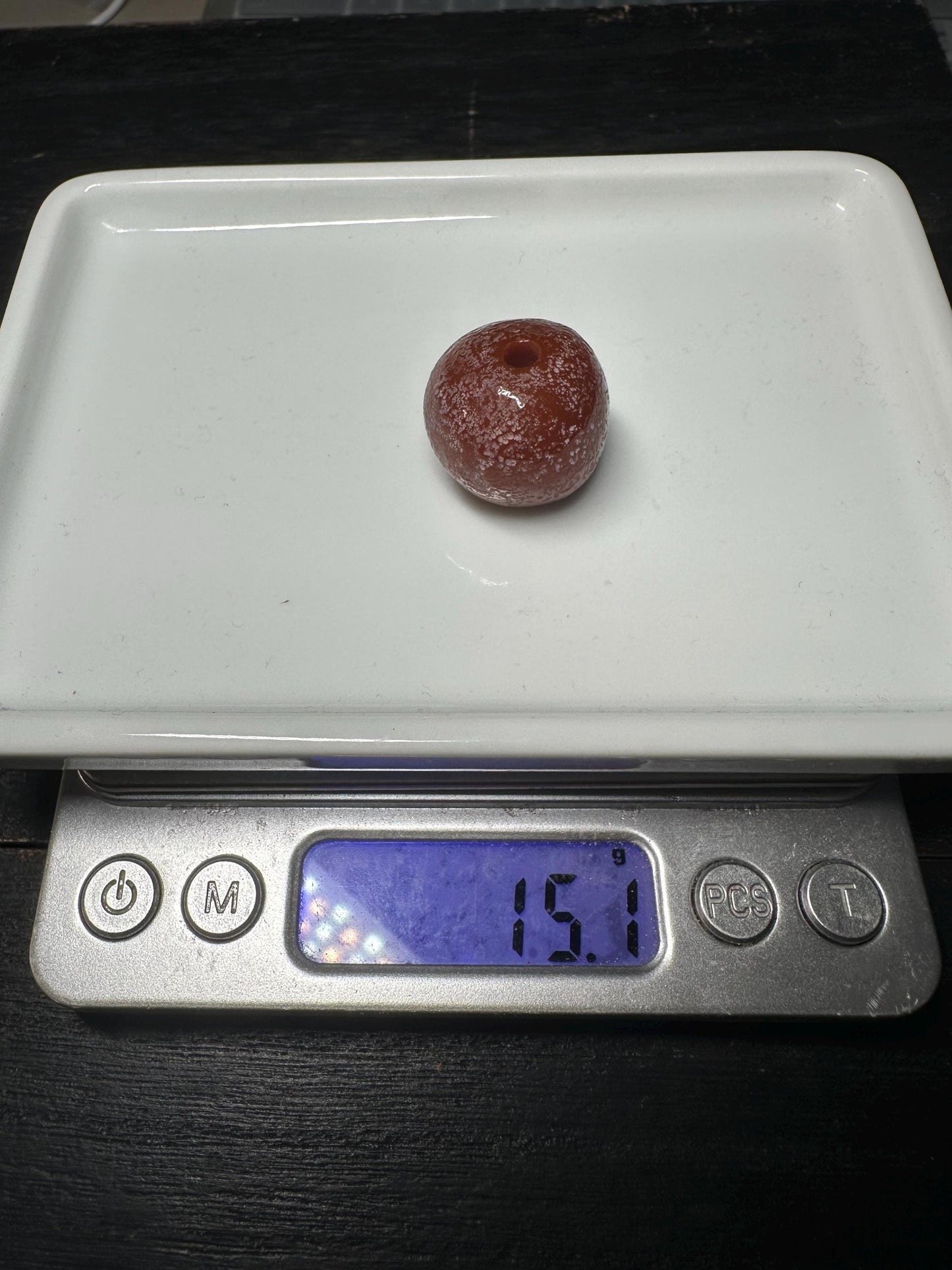 Himalayan Agate Onyx Beads: Rustic Red-Brown Gemstone Pair