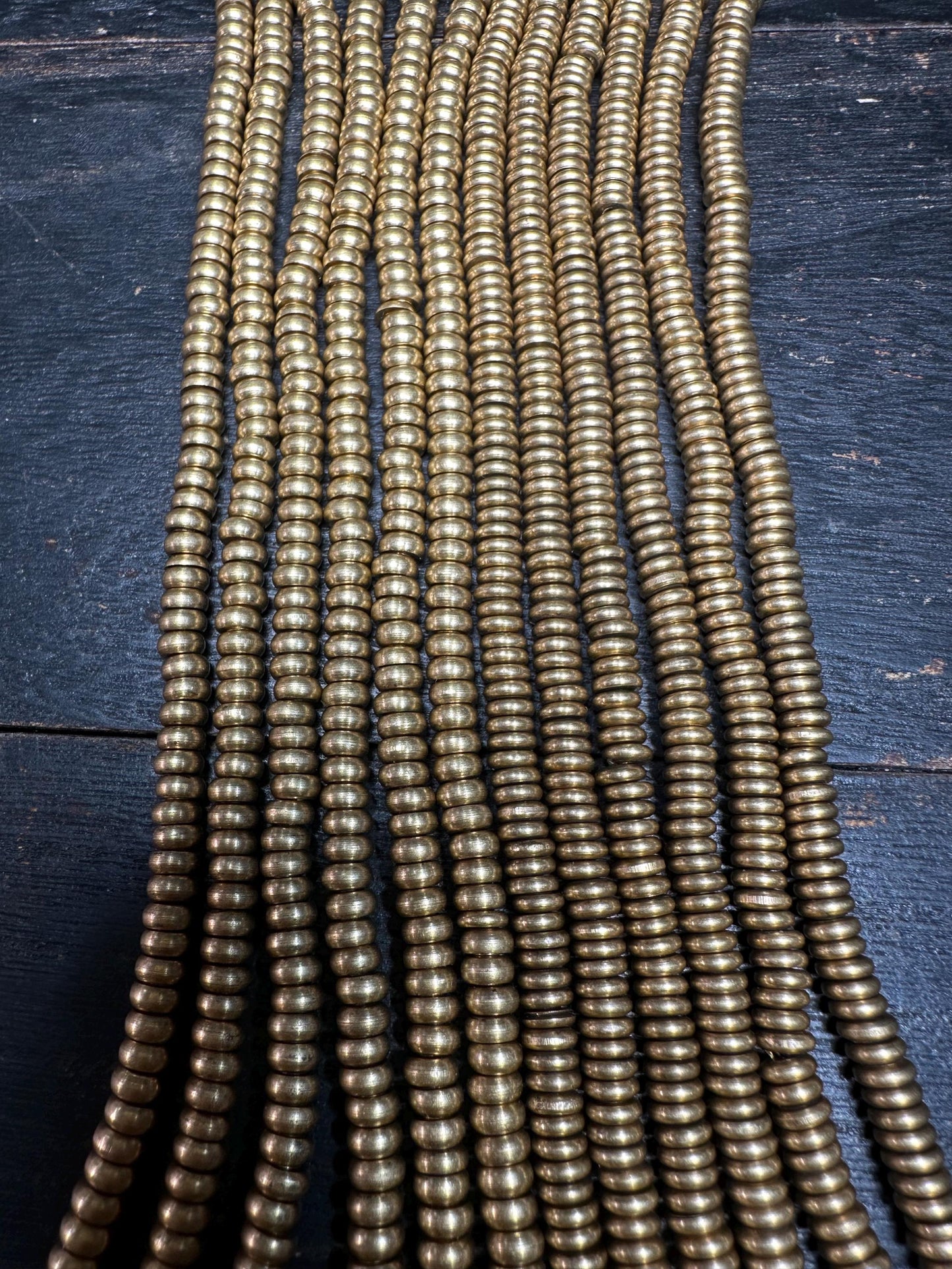 Handmade Nepal Brass Spacer Beads: African Style Jewelry Making
